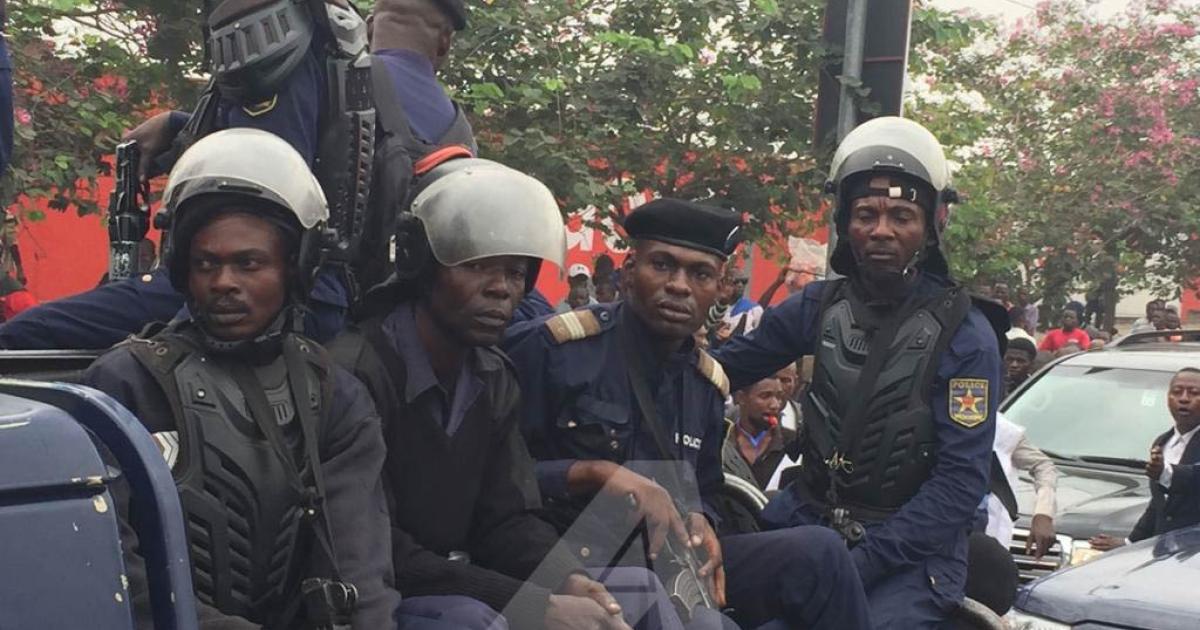 Les policiers lors d'une ronde à Kinshasa/Ph ACTUALITE.CD 