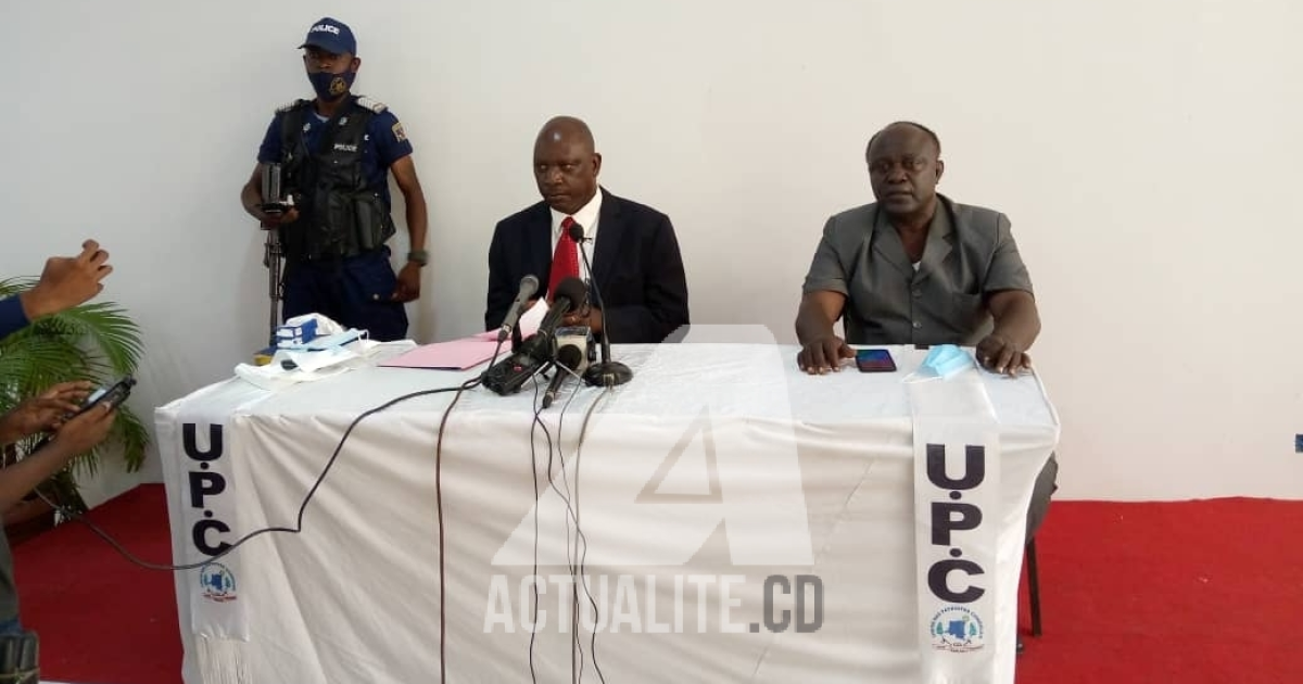 Thomas Lubanga en conférence de presse/Ph ACTUALITE.CD