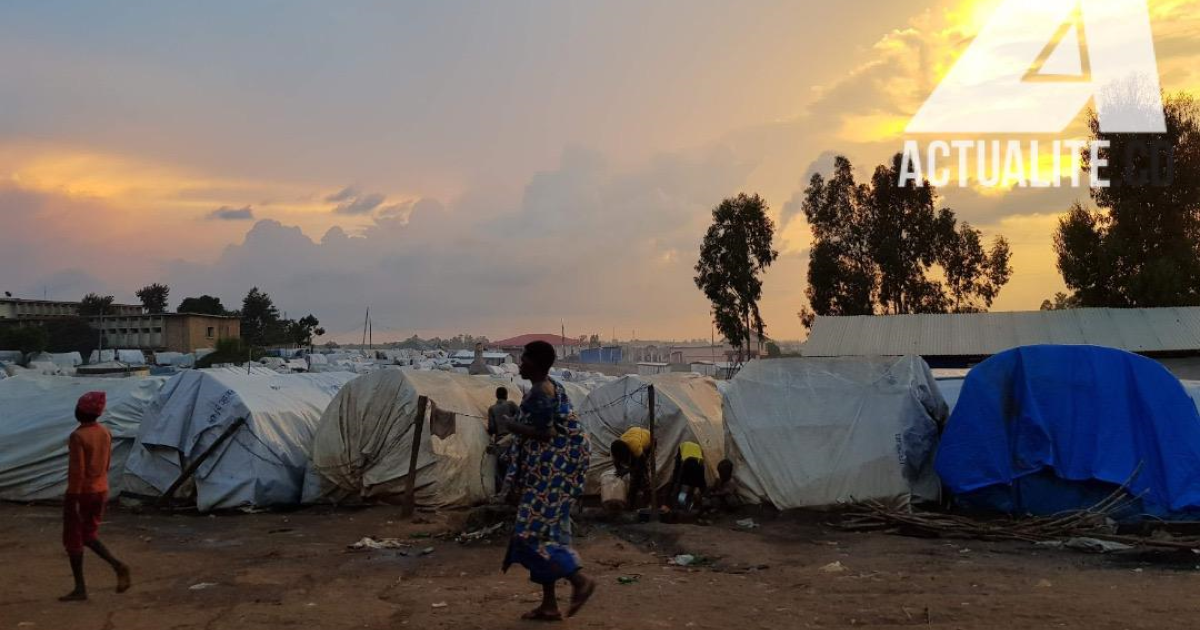 Les déplacés de Djugu dans un camp à Bunia/Ph ACTUALITE.CD