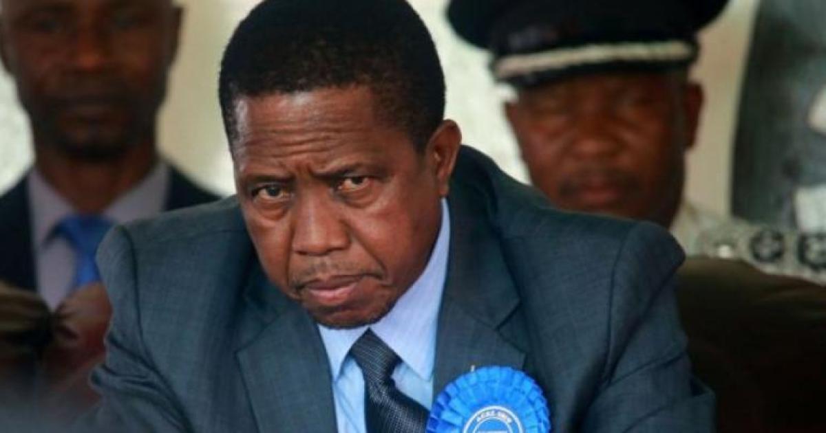 Le président zambien Edgard Lungu 