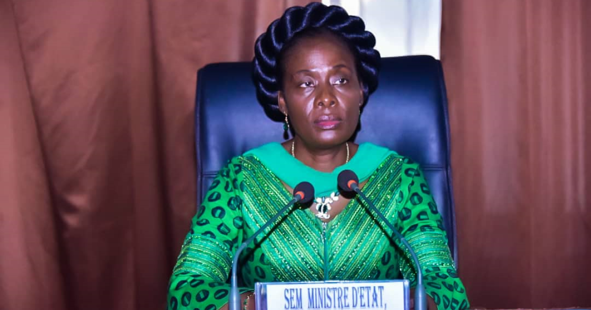 Adèle Kahinda, ministre d'Etat du Portefeuille 