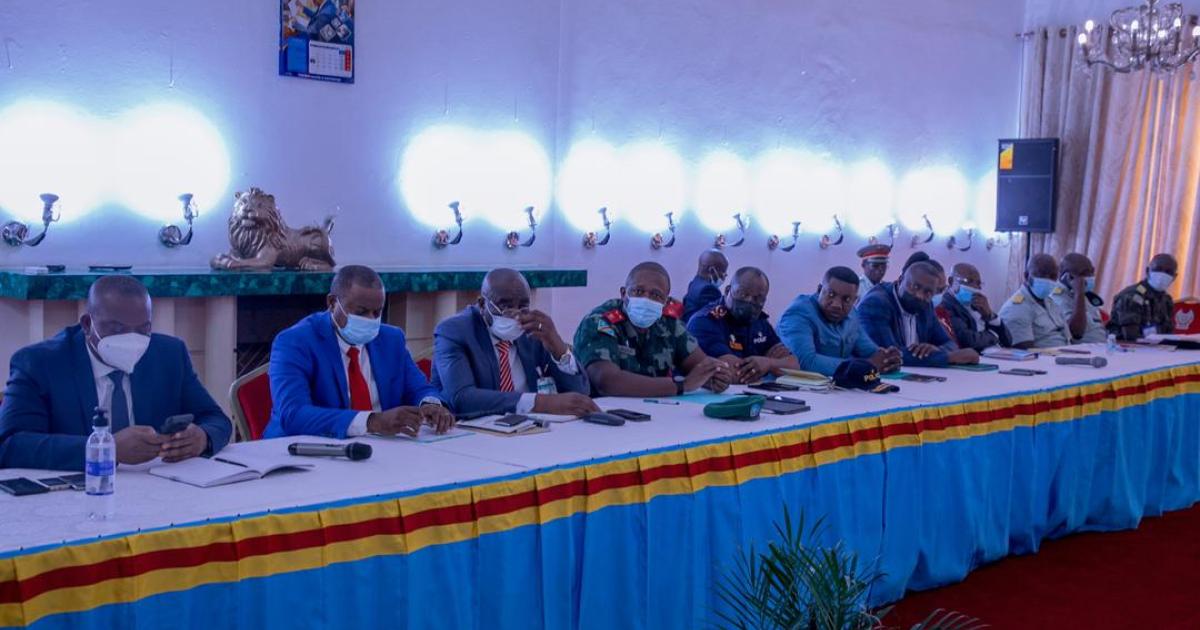 Réunion du conseil extraordinaire de sécurité du Haut-Katanga