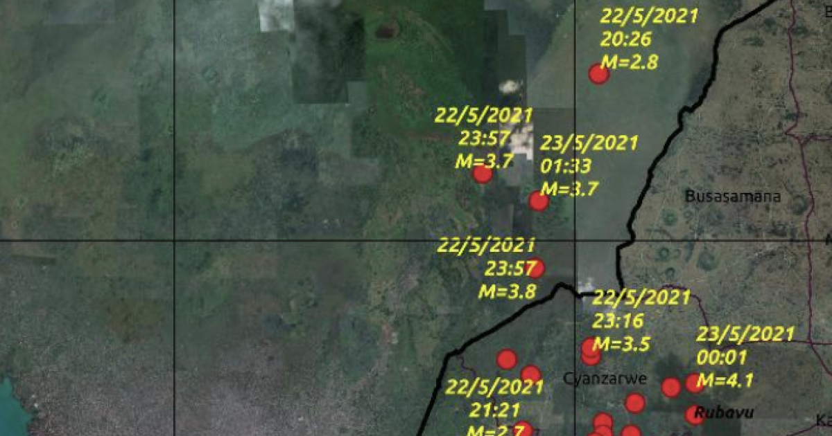 Illustration par: Rwanda Seismic Monitor 