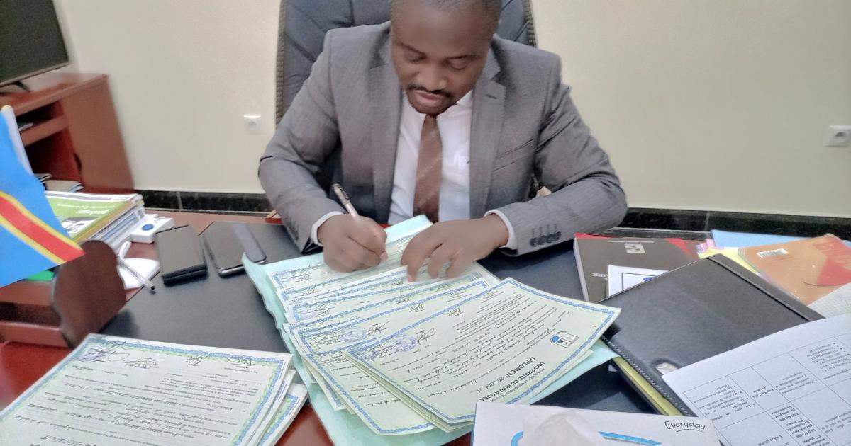 Muhindo Nzangi, ministre de l'ESU. Ph. Droits tiers.