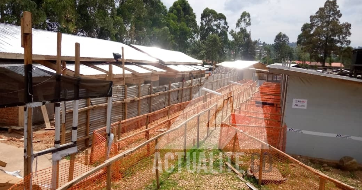 Un centre de traitement d'Ebola à à Butembo en 2021/Ph ACTUALITE.CD