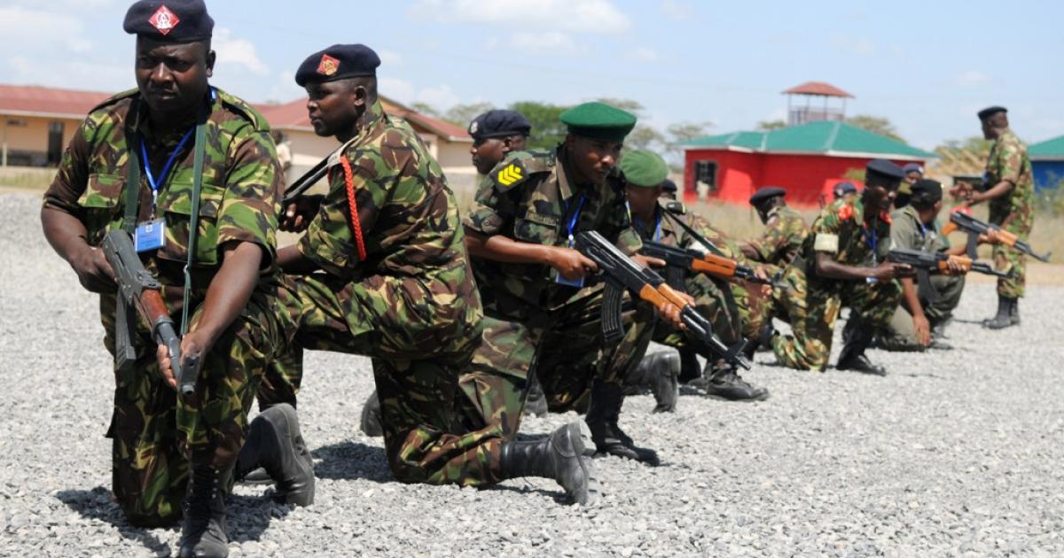 Les soldats kenyans/Ph droits tiers 