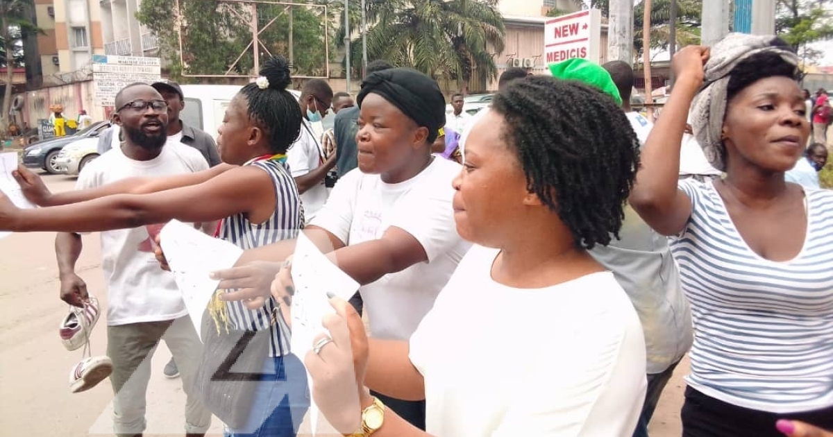 Les manifestants contre le projet RAM