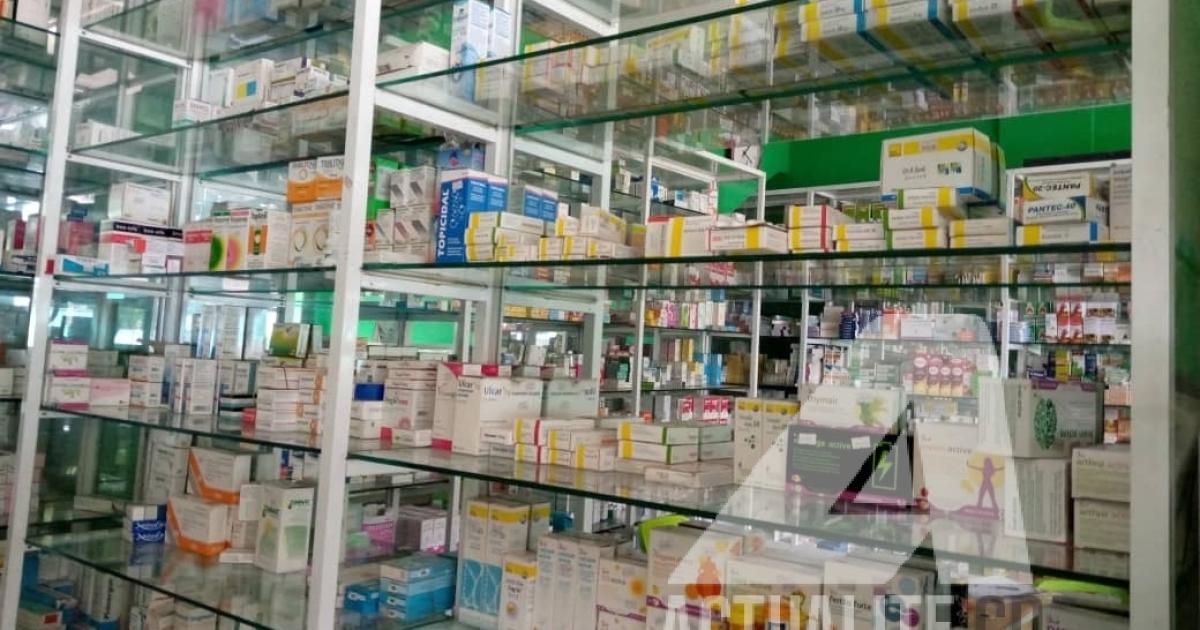 Une officine de pharmacie à Kinshasa/Ph. ACTUALITE.CD