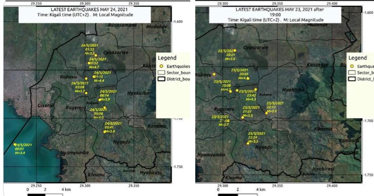 Illustration par: Rwanda Seismic Monitor 