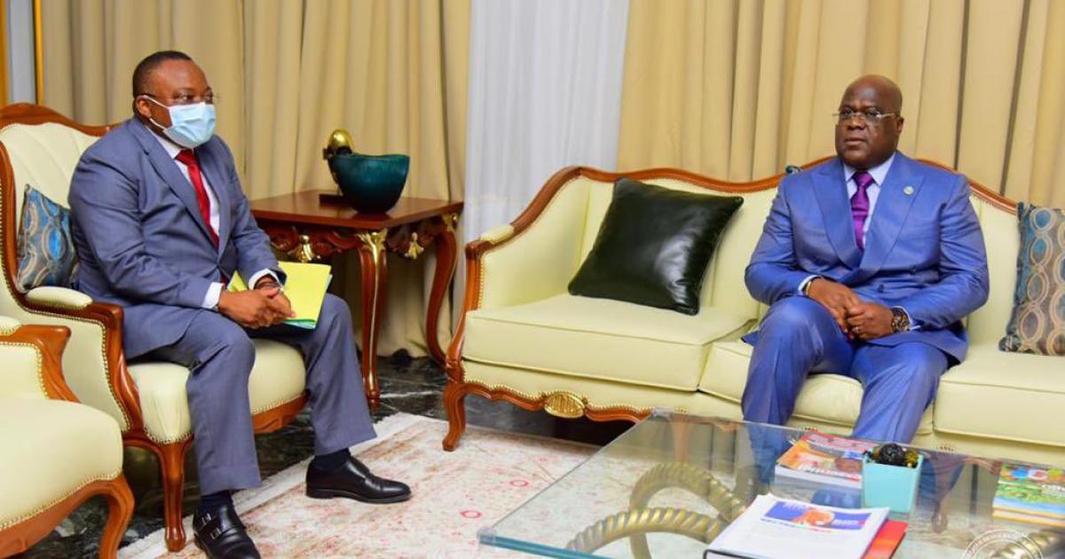 Faustin Luanga Mukela et Félix Tshisekedi/Ph. Droit tiers
