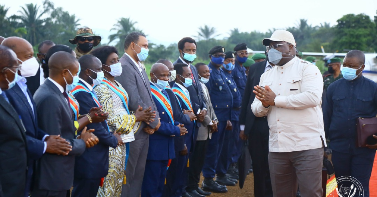 Arrivée de Félix Tshisekedi à Beni/Ph Présidence 