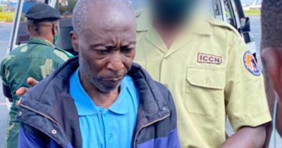 Jackson Muhukambuto lors d'embarquement à l'aéroport de Goma/Ph droits tiers
