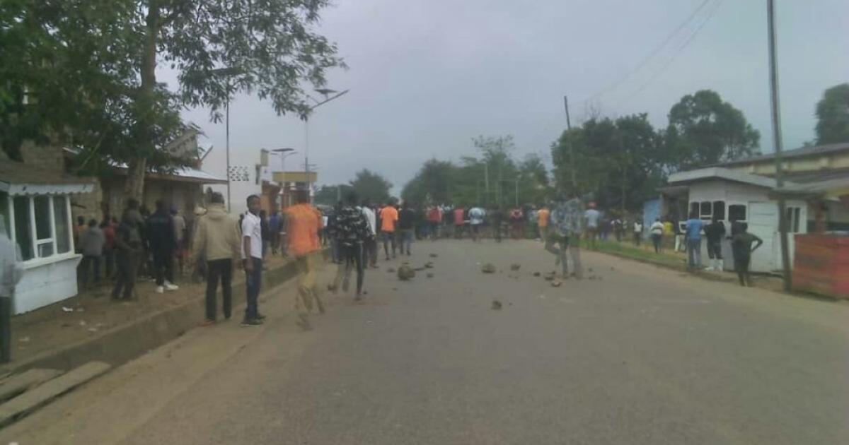 Une manifestation des jeunes de Beni contre la Monusco. Ph/ACTUALITE.CD.