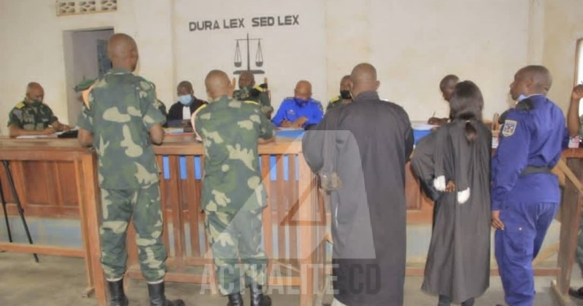 Procès de deux officiers de l'armée à l'auditorat à Bunia/Ph ACTUALITE.CD 
