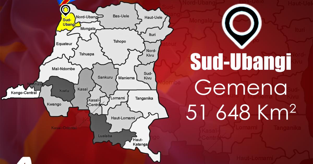 Carte du Sud-Ubangi