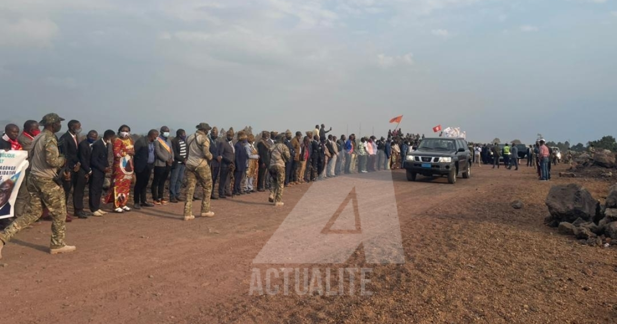 Arrivée de Félix Tshisekedi à Kibati/Ph ACTUALITE.CD