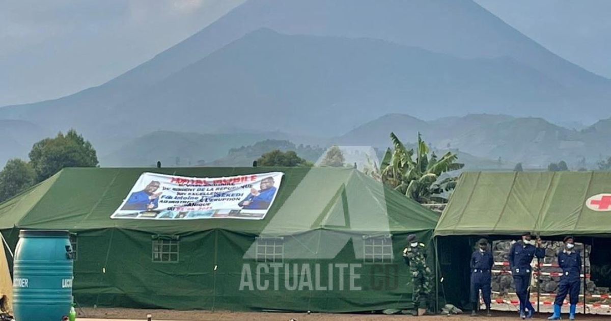 Hôpital mobile installé à Kibati/Ph ACTUALITE.CD 