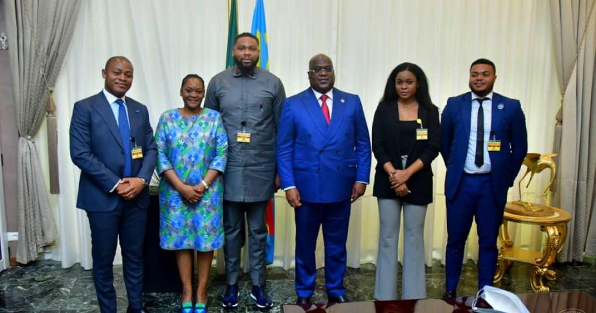 L'équipe de la startup Mopepe reçue par Félix Tshisekedi