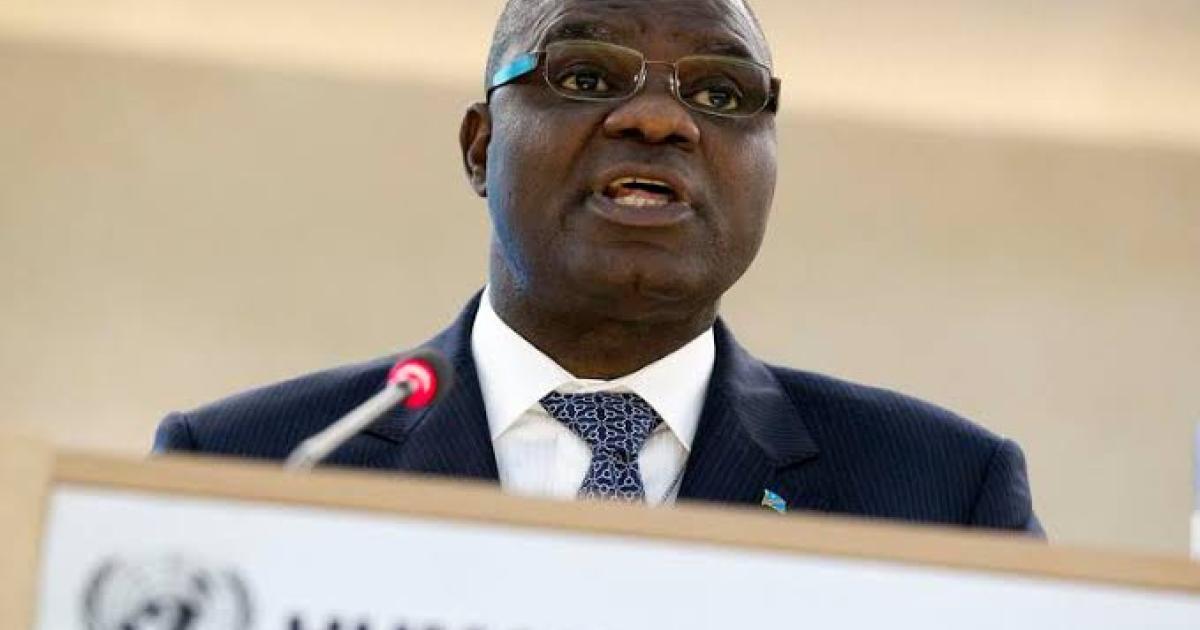 Luzolo Bambi Lessa, ancien ministre de la Justice et ancien conseiller spécial de Joseph Kabila, en matière de bonne gouvernance  et de lutte contre la corruption, le blanchiment des capitaux et le financement du terrorisme. Ph. Droit tiers.  