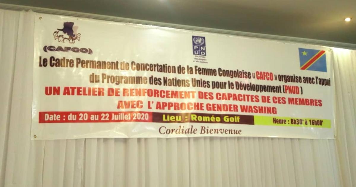 RDC : CAFCO a ouvert un atelier axé sur le « Gender Washing » avec des femmes évoluant dans divers secteurs