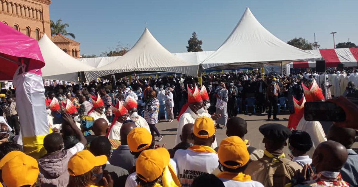 Cérémonie d'intronisation de l'Archevêque métropolitain de Lubumbashi/Ph ACTUALITE.CD 