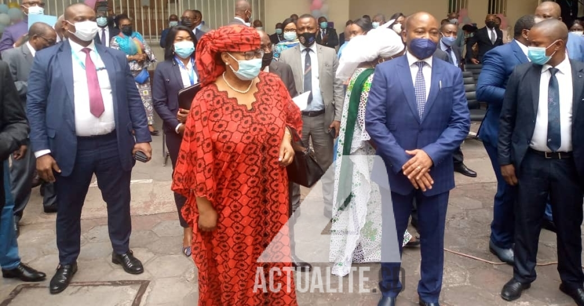 Malangu Kabedi et Deogratias Mutombo lundi 19 juillet à la BCC pour la remise et reprise/Ph ACTUALITE.CD 