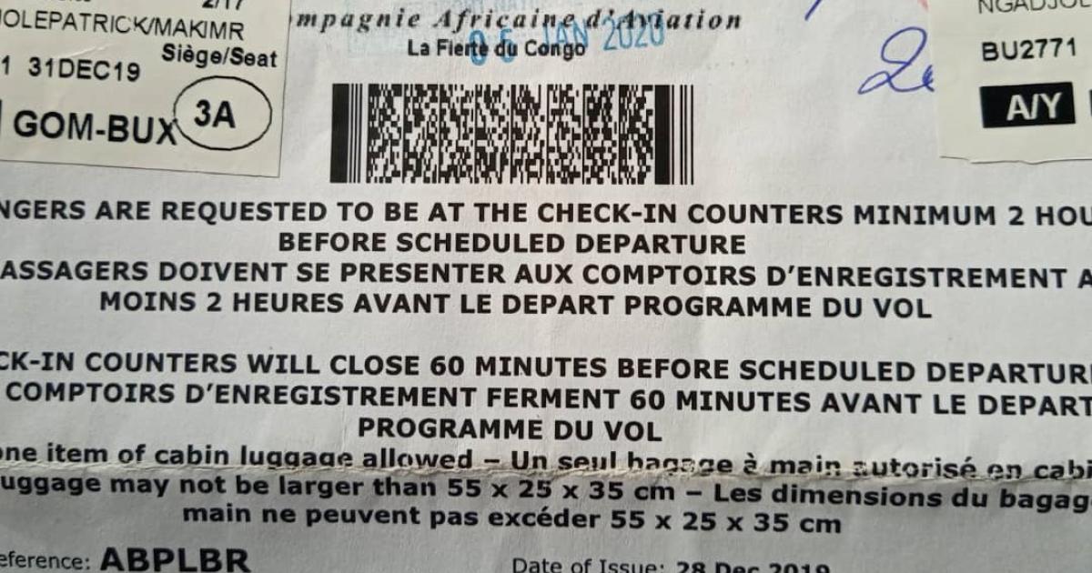 Un billet CAA/Ph ACTUALITE.CD 