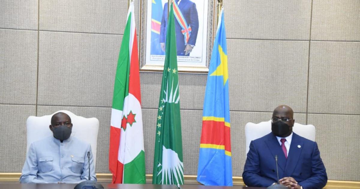 Evariste Ndayishimiye et Félix Tshisekedi