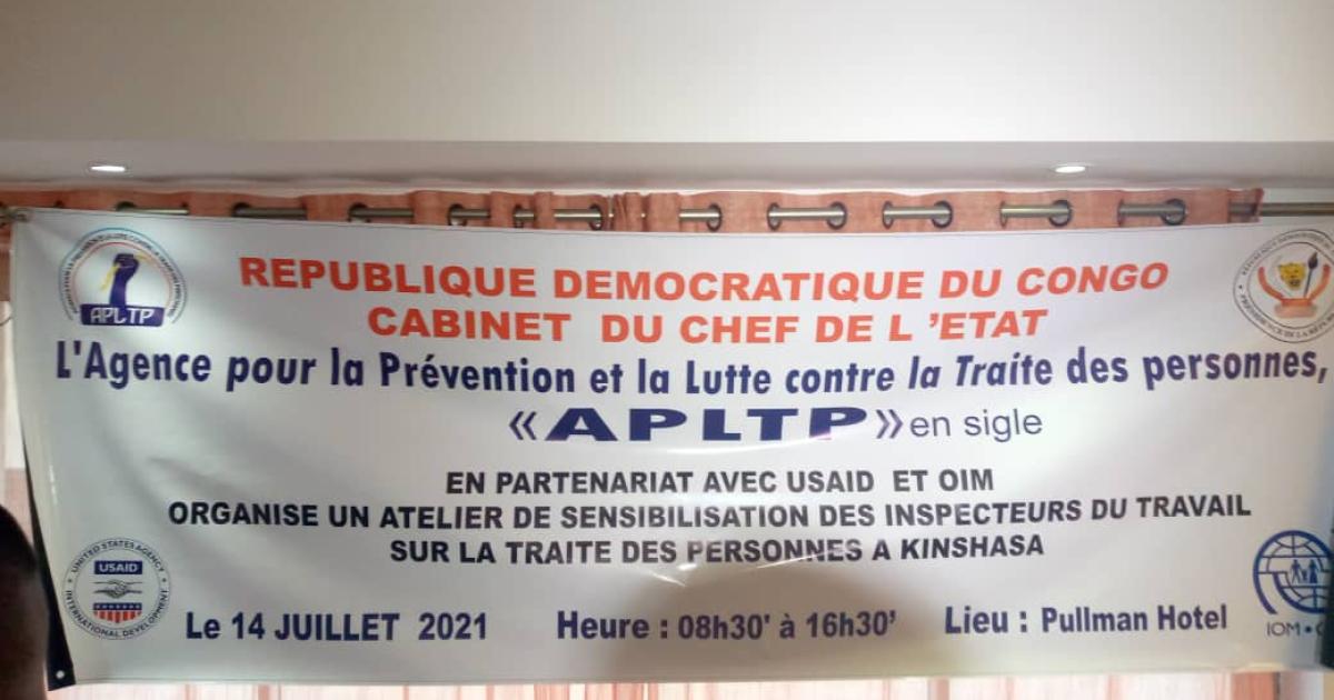 Atelier de sensibilisation des inspecteurs du travail sur la traite des personnes en RDC. Ph. ACTUALITE.CD