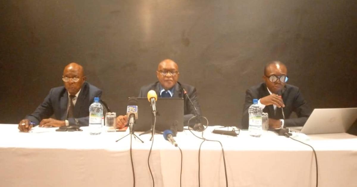 Les membres de l'Observatoire de la Dépense Publique. Ph. ACTUALITE.CD 