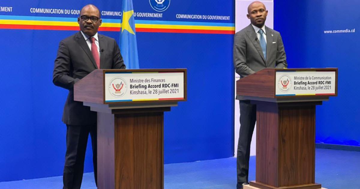 Les ministres Nicolas Kazadi et Patrick Muyaya