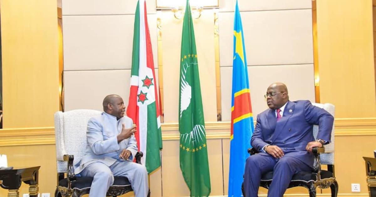 Evariste Ndayishimiye et Félix Tshisekedi