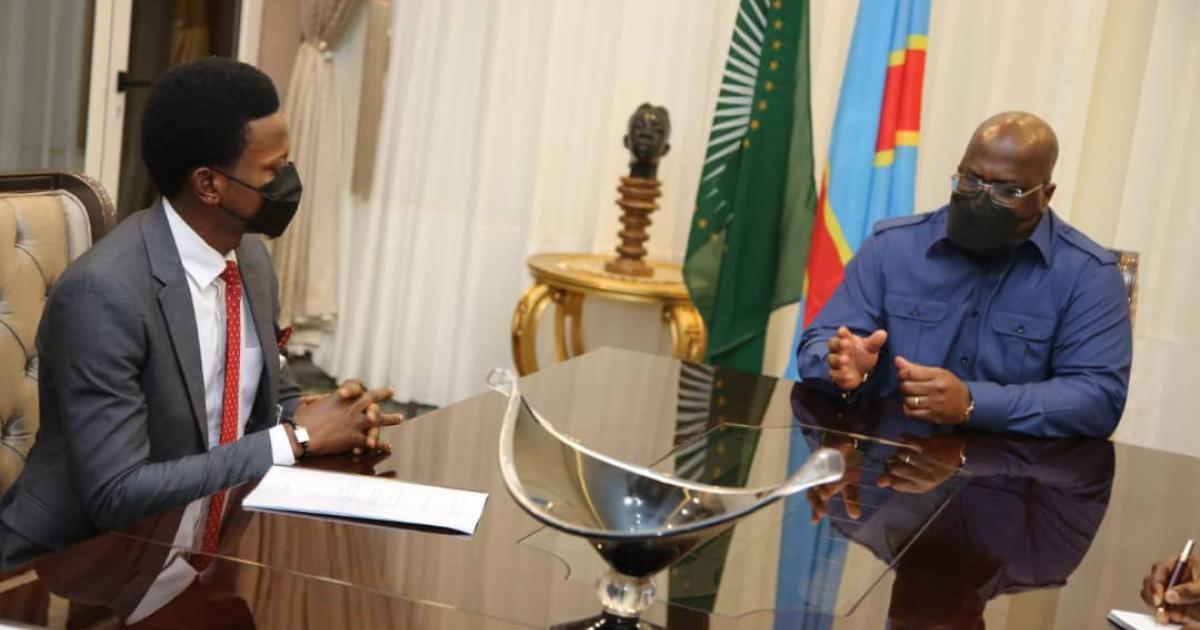 Les étudiants avec Félix Tshisekedi