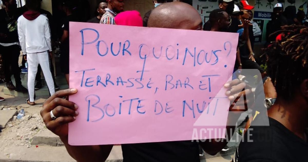 Manifestation des tenanciers de bars