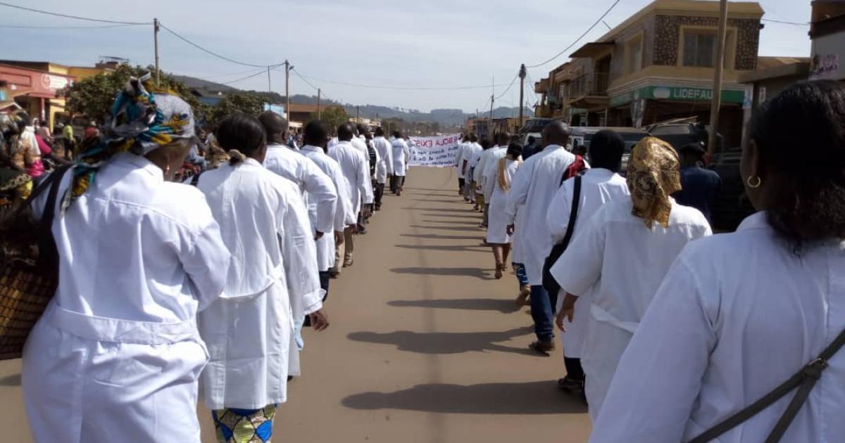 Une manifestation des infirmiers à Butembo (Archive)