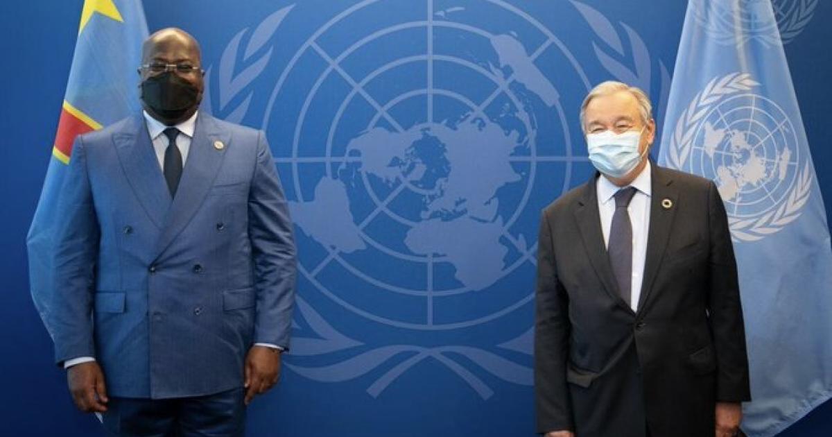 Félix Tshisekedi avec António Guterres 