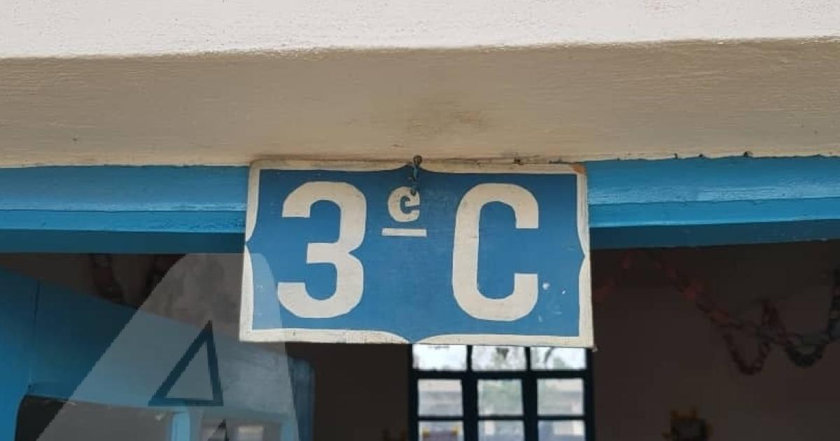 La classe d'une école à Beni