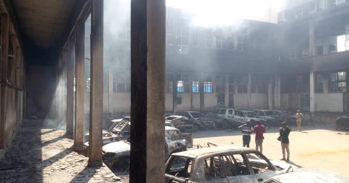 Incendie à la poste à Bukavu