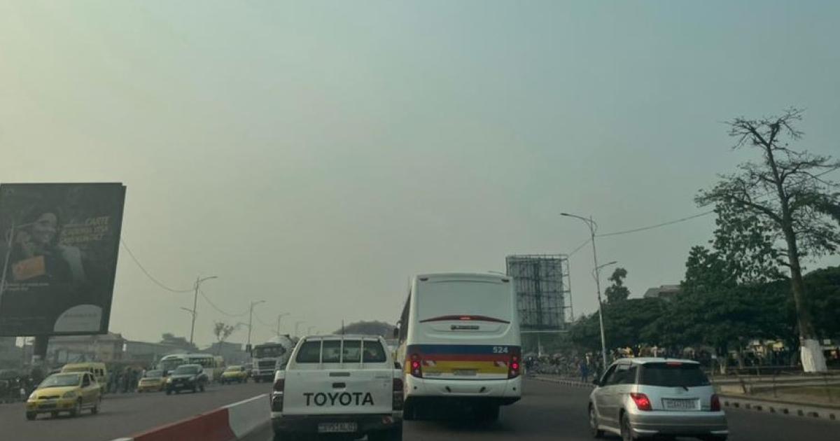 Le trafic sur le boulevard Lumumba en attendant la marche de Lamuka