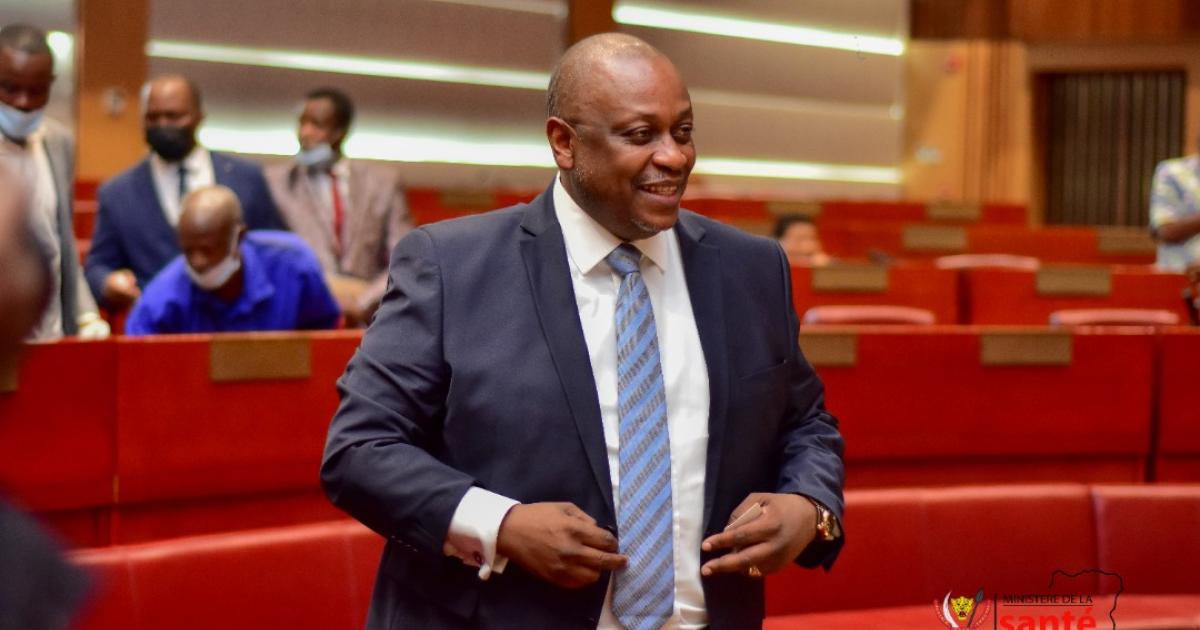 Le ministre de la santé Jean Jacques Mbungani après son audition au Sénat