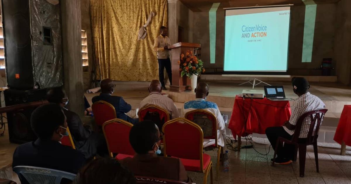 Atelier de World Vision sur l'approche voix et action citoyenne dans la province du Kwango