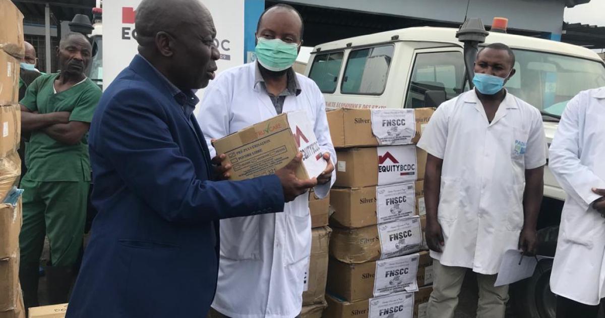 Matériels de protection contre le Covid-19 aux personnels soignants de cinq hôpitaux de Goma 