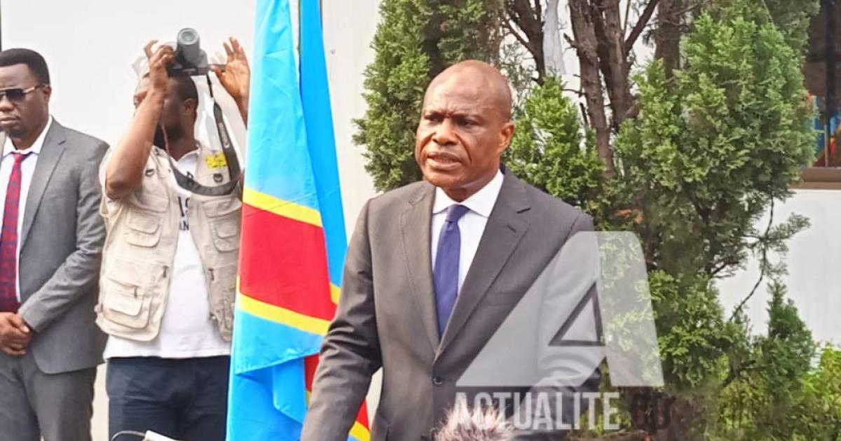 Martin Fayulu en conférence de presse le 19 octobre 2021
