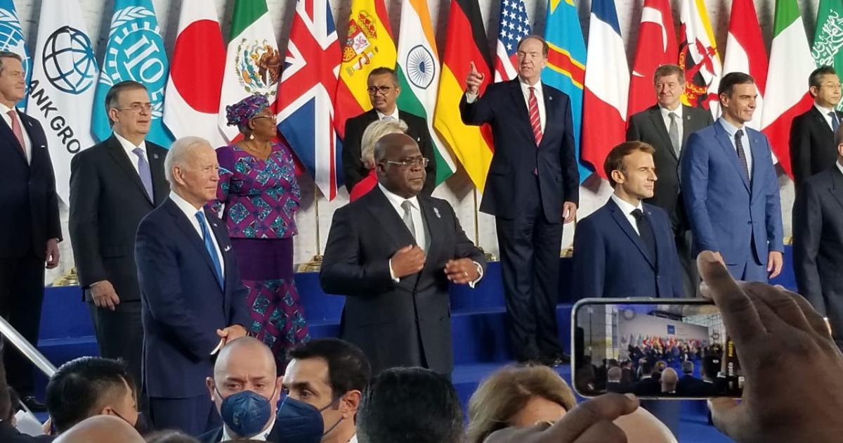 Félix Tshisekedi aux côtés des dirigeants mondiaux au sommet du G20 à Rome