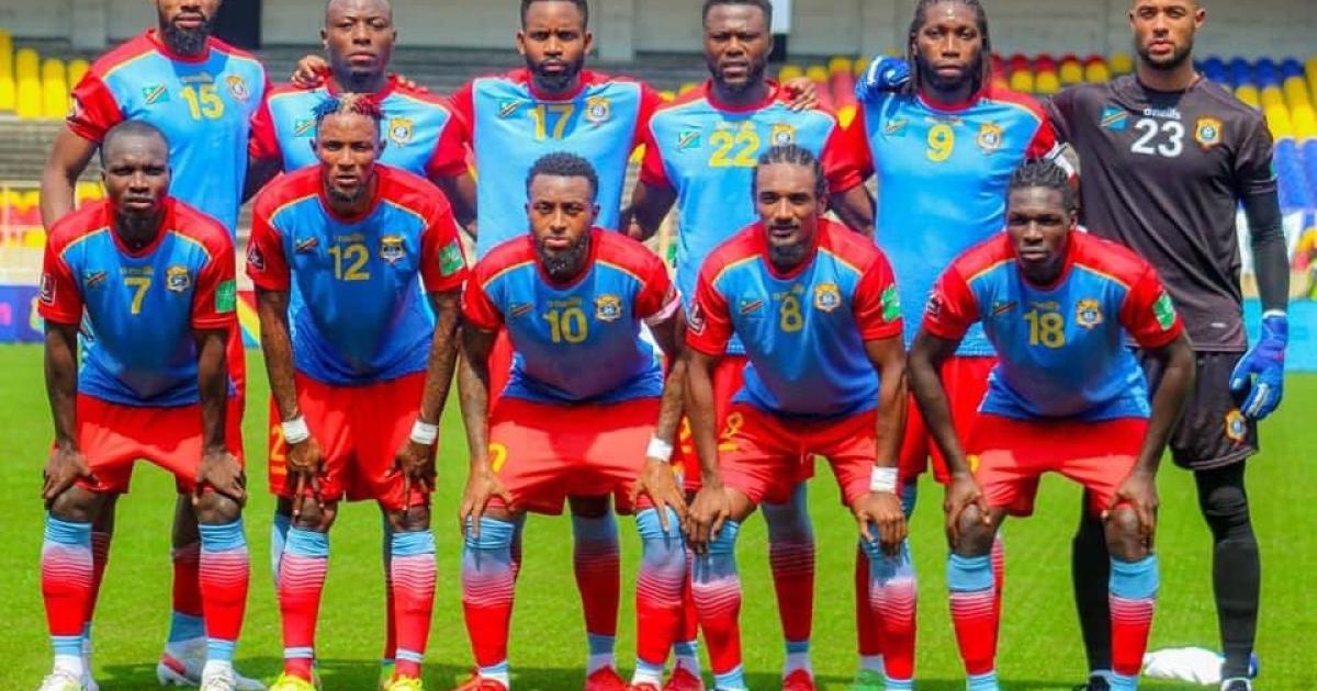 Les Léopards lors du match contre les Baréa de Madagascar à Kinshasa