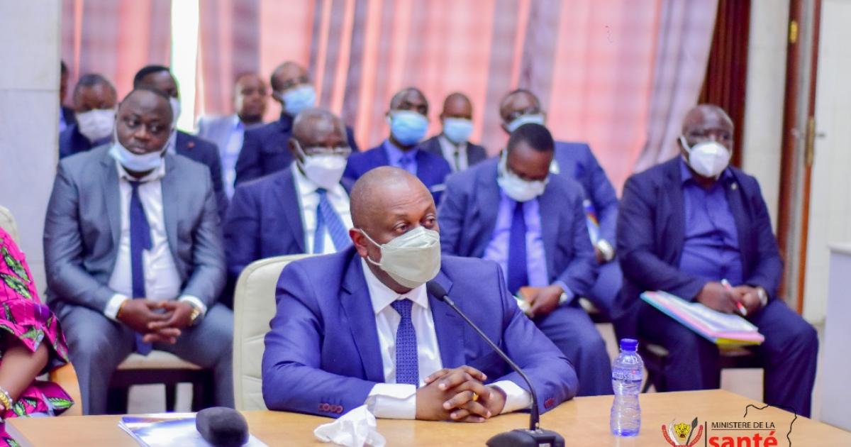 Le ministre de la santé Jean Jacques Mbungani lors de son audition à la commission socio-culturelle de l'Assemblée nationale 