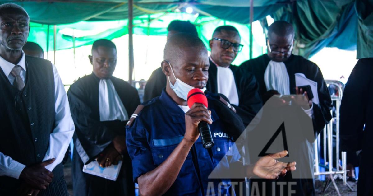 Le policier Jeancy Mulanga, renseignant au procès sur le meurtre de Chebeya et Bazana
