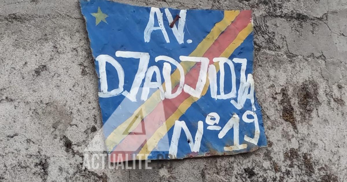 L'avenue portant le nom du général Djadjidja à Mitendi