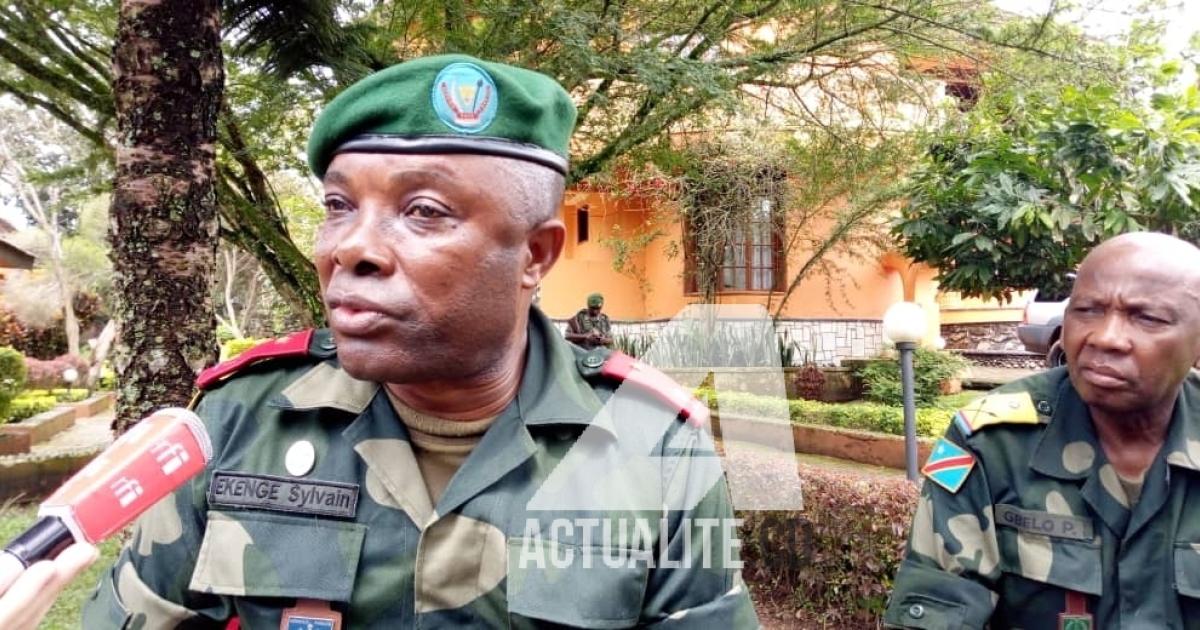 Le général Sylvain Ekenge, porte-parole adjointb des FARDC