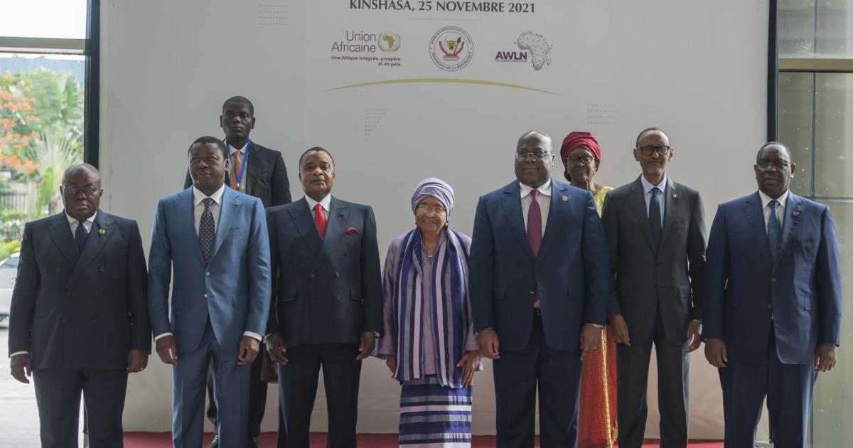 Nana Akufo, Faure Gnassigbé, Denis Sassou, Ellen Johson, Félix Tshisekedi, Paul Kagame et Macky Sall